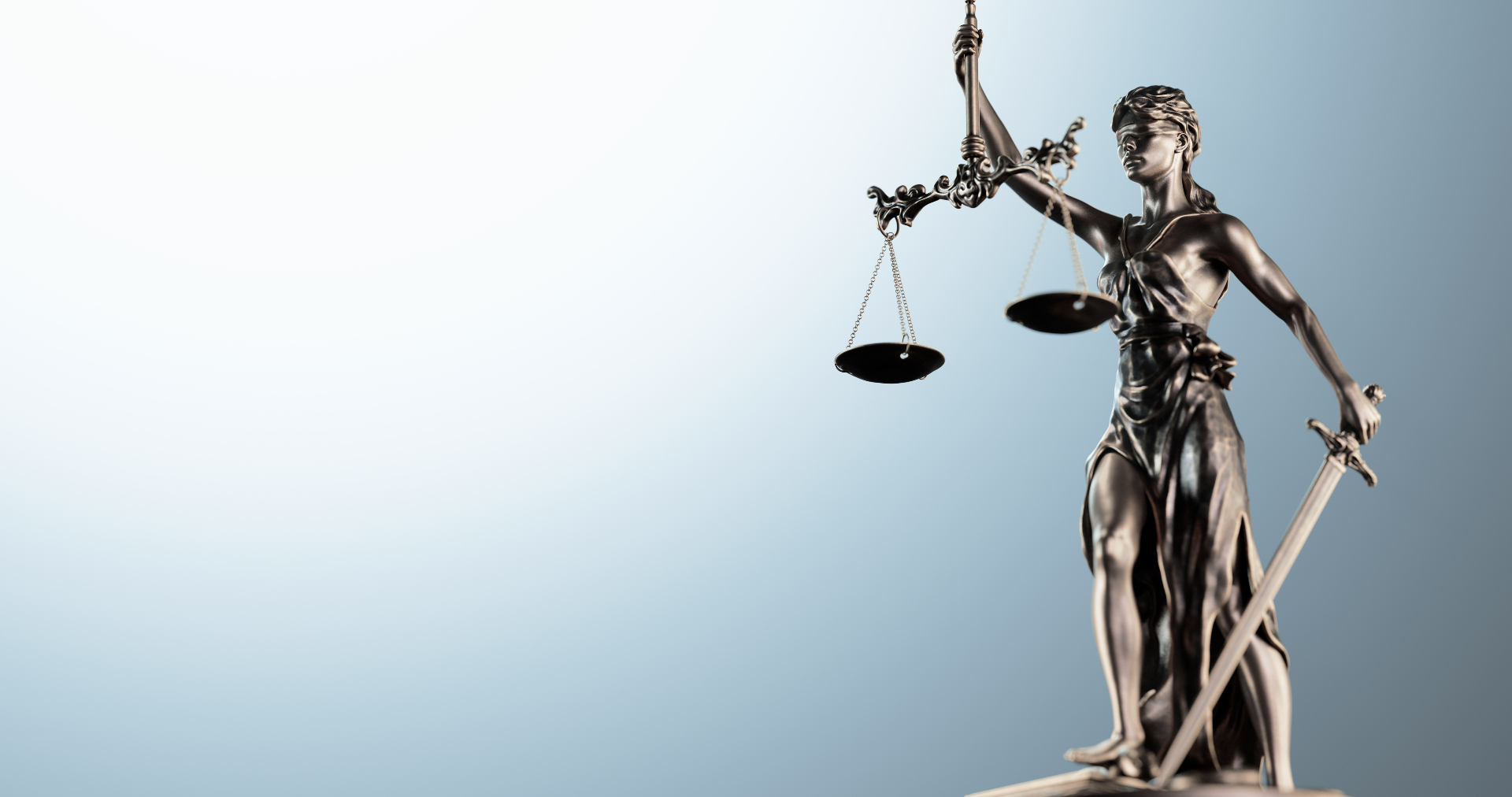 Lady Justice holding the scales of justice